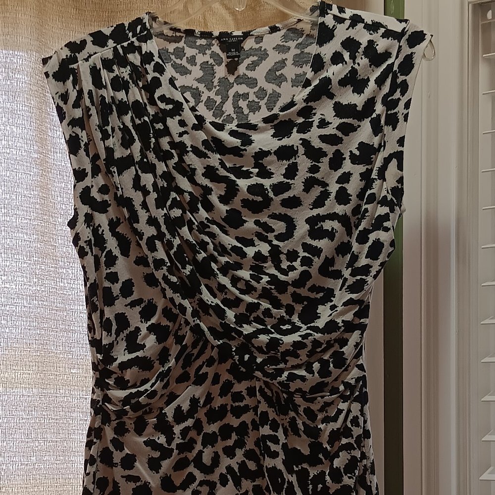 Ann Taylor Animal print shirt